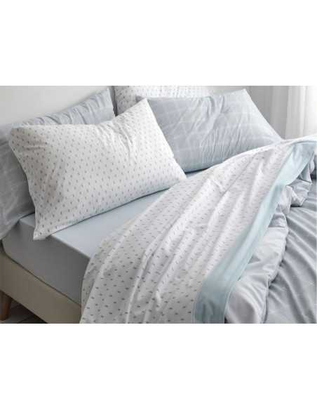 Lençóis Velvelina Liora azul | Lençóis de Inverno Burrito Blanco