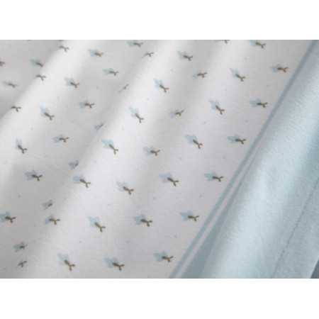 Sábanas Velvelina Liora azul | Sábanas Invierno Burrito Blanco 2