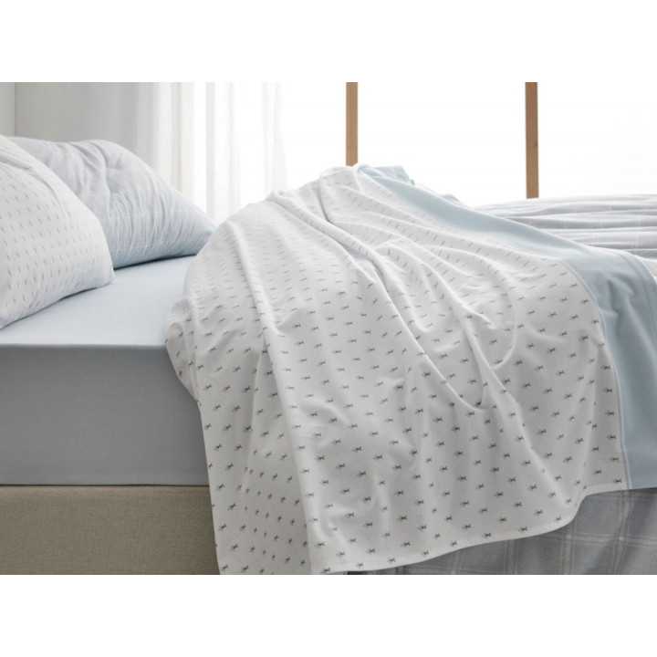 Lençóis Velvelina Liora azul | Lençóis de Inverno Burrito Blanco