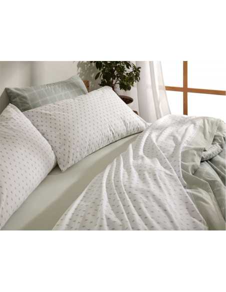 Lençóis Velvelina Liora verde | Lençóis de Inverno Burrito Blanco