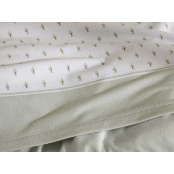 Lençóis Velvelina Liora verde | Lençóis de Inverno Burrito Blanco