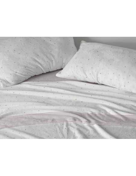 Jogo de lençóis coralina Elodie nude | Sábanas Burrito Blanco