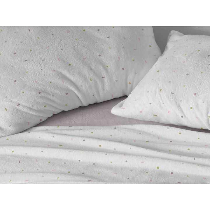 Juego de sábanas coralina Elodie nude | Sábanas Burrito Blanco