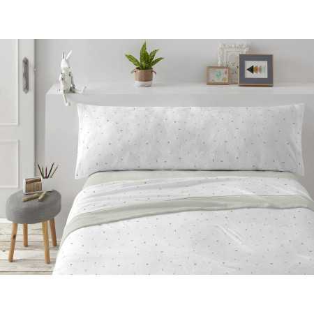 Jogo de lençóis coralina Elodie verde| Sábanas Burrito Blanco