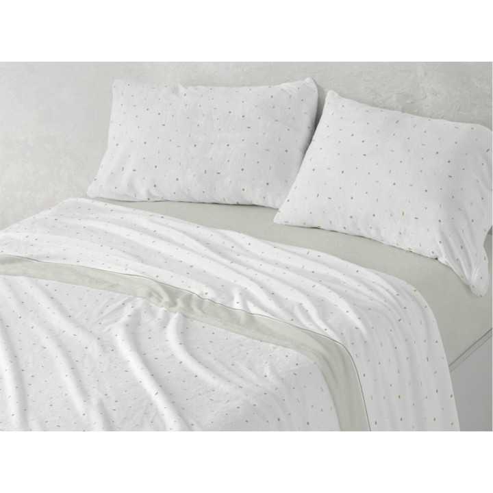 Jogo de lençóis coralina Elodie verde| Sábanas Burrito Blanco