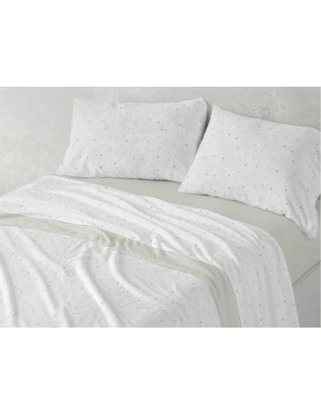 Jogo de lençóis coralina Elodie verde| Sábanas Burrito Blanco