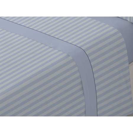 Lençóis de flanela MB Anika Azul | Lençóis de inverno 100% algod 2