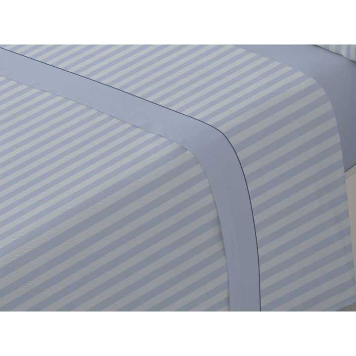 Lençóis de flanela MB Anika Azul | Lençóis de inverno 100% algod