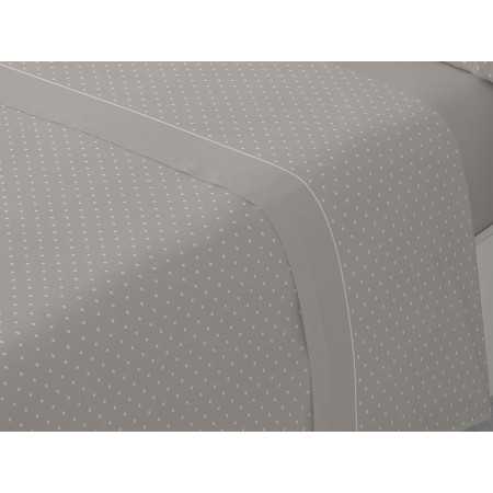 Lençóis de flanela MB Dhara Bege | Lençóis de inverno 100% algod 2