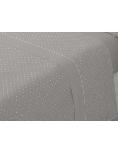 Lençóis de flanela MB Dhara Bege | Lençóis de inverno 100% algod