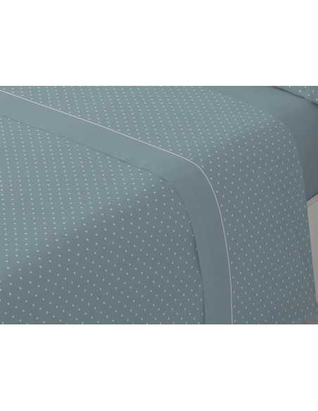 Sábanas Franela MB Dhara Azul | Sábanas invierno algodón 100%