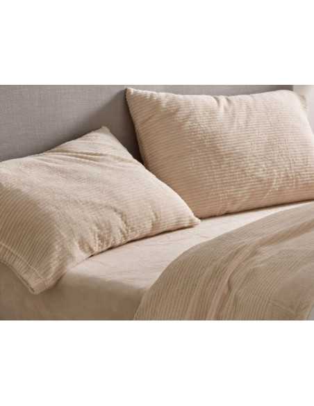 Sábanas Coralina Veriana Beige | Sábanas Invierno Burrito Blanco