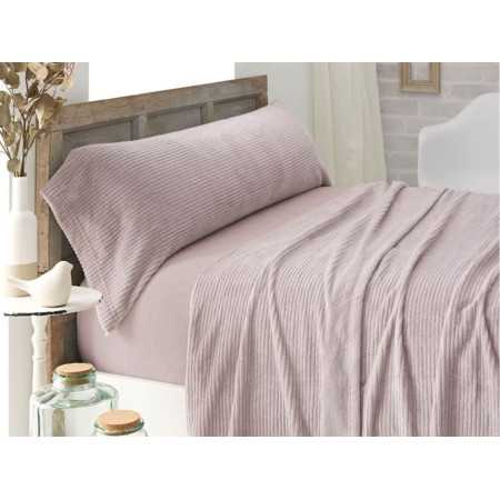 Lençóis Coralina Veriana Nude | Lençóis de inverno Burrito | Revitex