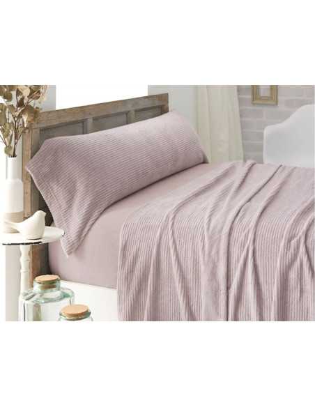 Sábanas Coralina Veriana Nude | Sábanas Invierno Burrito Blanco