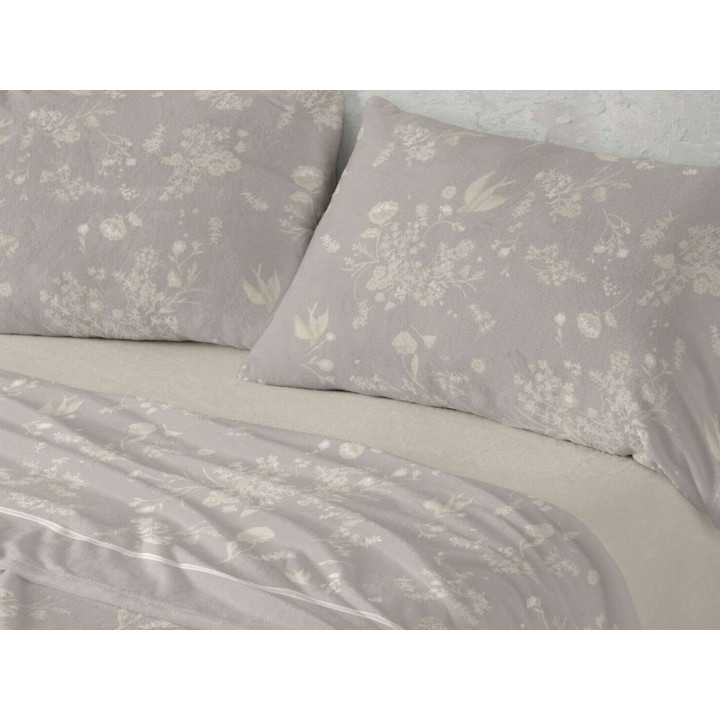 Juego de sábanas Nacarina Amara Lino | Sábanas Burrito Blanco