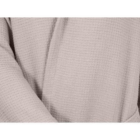 Albornoz rizo algodón Maya beige | Albornoz nido abeja 2