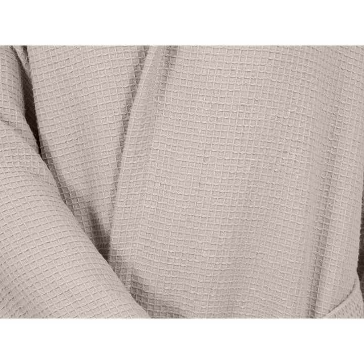 Albornoz rizo algodón Maya beige | Albornoz nido abeja