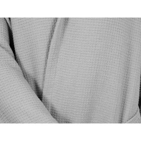 Albornoz rizo algodón Maya gris | Albornoz nido abeja 2