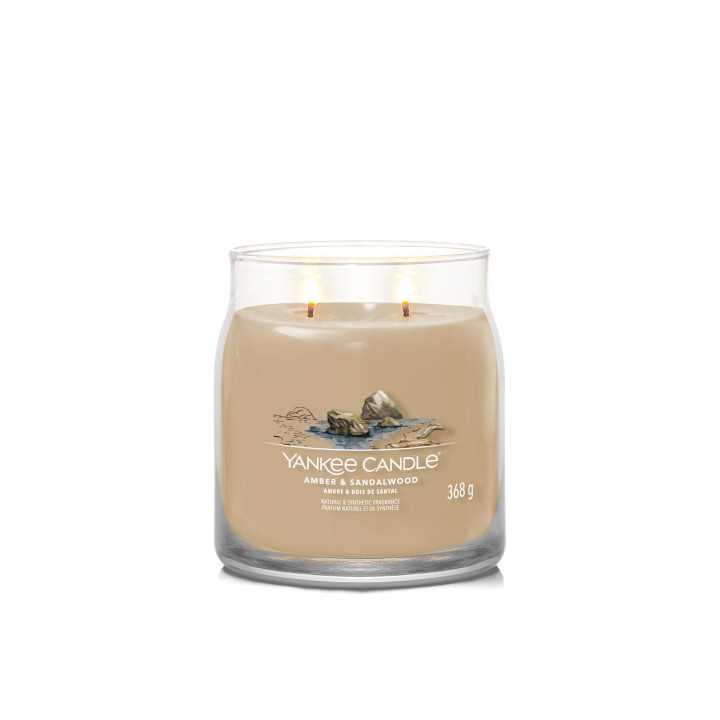 Vela Yankee Candle Amber & Sandalwood Medium | Vela aromática
