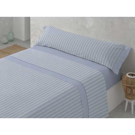 Sábanas Franela MB Anika Azul | Sábanas invierno algodón 100%