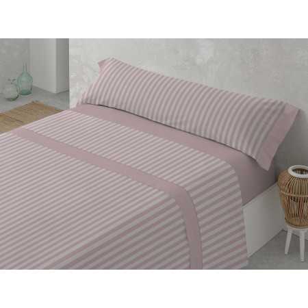 Lençóis de flanela MB Anika Rosa | Lençóis de inverno 100% algod