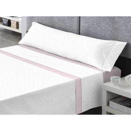 Jogo de lençóis Coralina Reidar rosa | Lençóis de inverno | Revitex