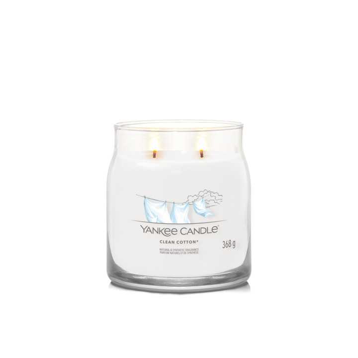 Vela Yankee Candle Clean Cotton Medium | Vela aromática