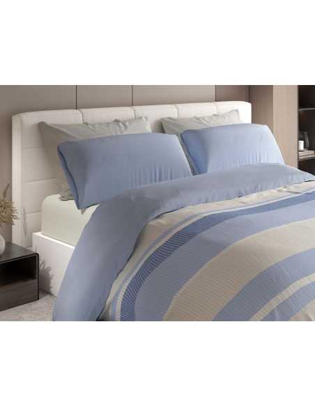 Capa de Edredão Born Azul | Capa de Edredão moderna 3 peças | Revitex
