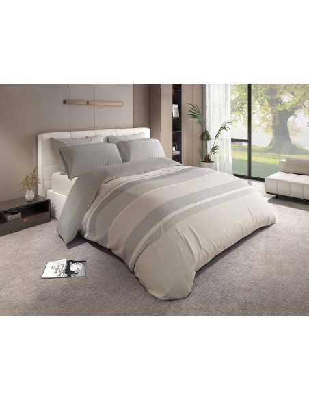 Capa de Edredão Born Cinza | Capa de Edredão moderna 3 peças | Revitex