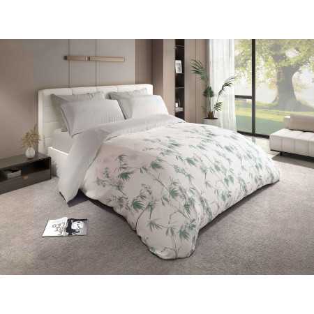 Capa de Edredão Kyoto Musgo | Capa de Edredão moderna 3 peças | Revitex