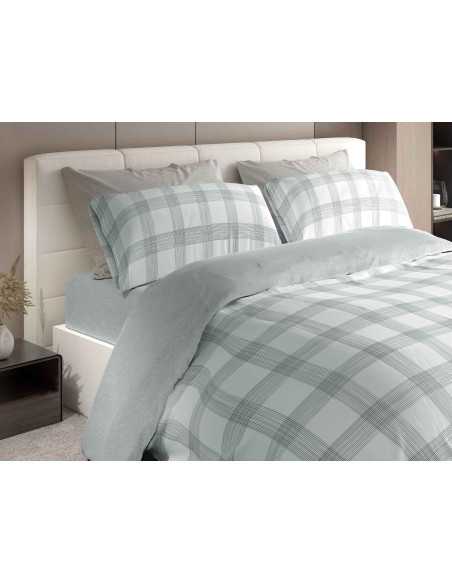 Capa de Edredão Marlow Prata | Capa de Edredão moderna 3 peças | Revitex