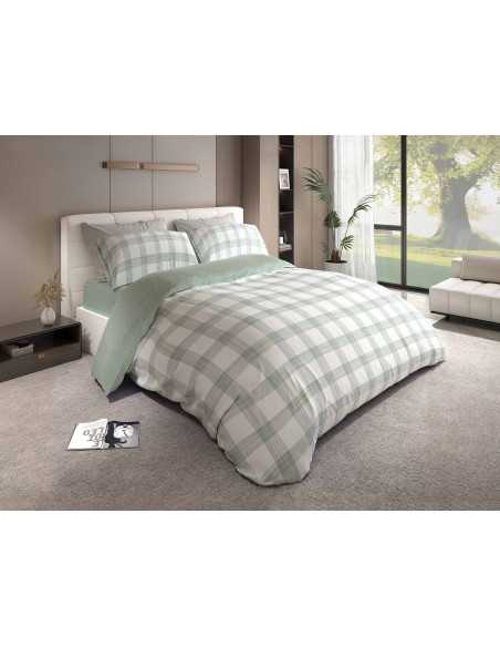 Capa de Edredão Marlow Verde | Capa de Edredão moderna 3 peças | Revitex
