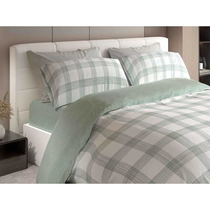 Capa de Edredão Marlow Verde | Capa de Edredão moderna 3 peças | Revitex