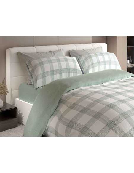 Funda Nórdica Marlow Verde | Funda Nórdica actual 3 piezas | Revitex