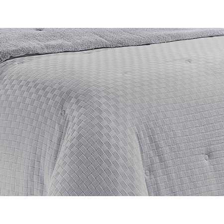 Edredón conforter y borreguito Soul Plata | Edredón conforter invierno 2