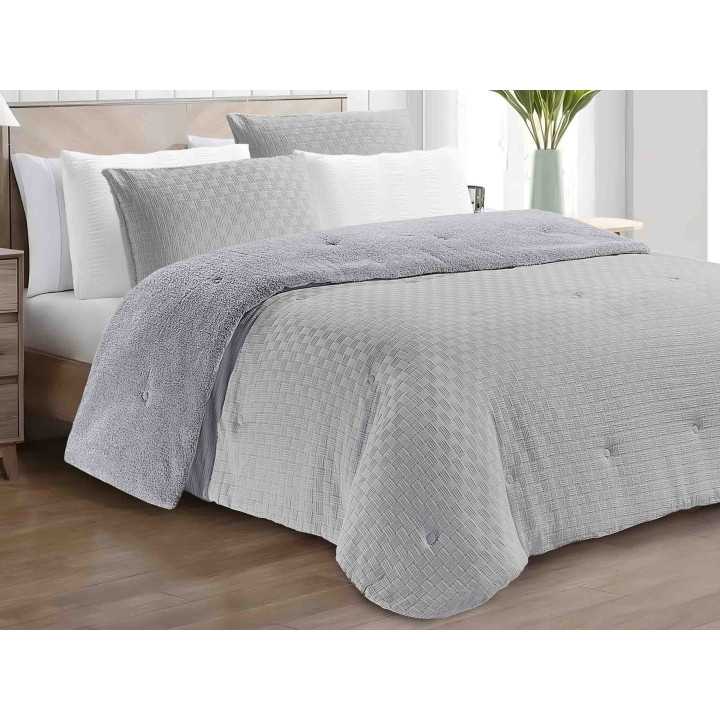 Aquí tienes la **traducción al portugués de Portugal**: **Edredão conforter e sherpa Soul Prata | Edredão conforter de inverno*