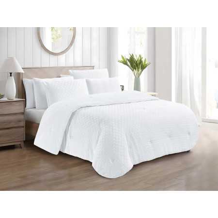 Edredão conforter e sherpa Soul Branco| Edredão conforter de inverno