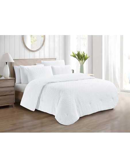 Edredão conforter e sherpa Soul Branco| Edredão conforter de inverno