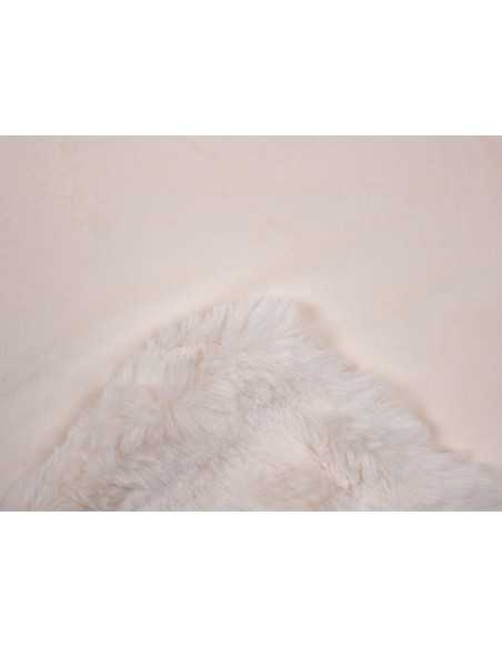 Plaid piel Zafiro crudo | Manta decorativa pelo