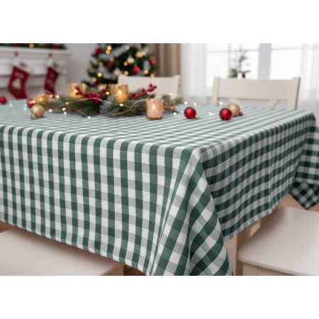 Toalha de mesa aos quadrados Vichy verde | Toalha para festas