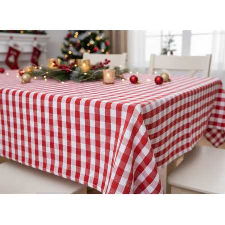 Mantel de cuadros Vichy rojo | Mantel para fiesta o diario