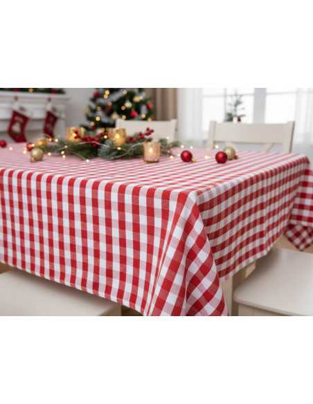 Toalha de mesa aos quadrados Vichy vermelho | Toalha para festas