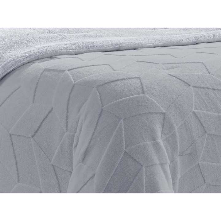 Edredón pana y borreguito Jazz Gris | Edredón conforter invierno