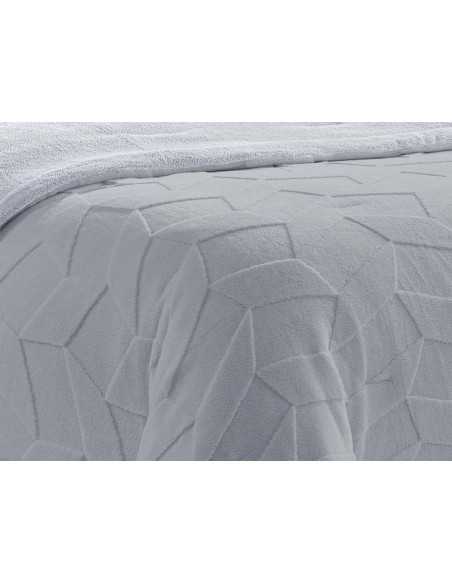 Edredón pana y borreguito Jazz Gris | Edredón conforter invierno