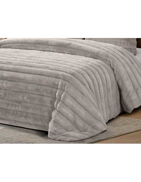 Edredón sedalina y borreguito Sena beige | Edredón invierno