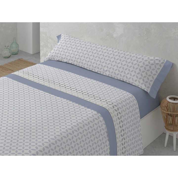 Sábanas Franela MB Oriana Azul | Sábanas invierno algodón 100%