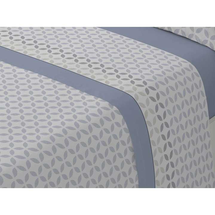 Sábanas Franela MB Oriana Azul | Sábanas invierno algodón 100%