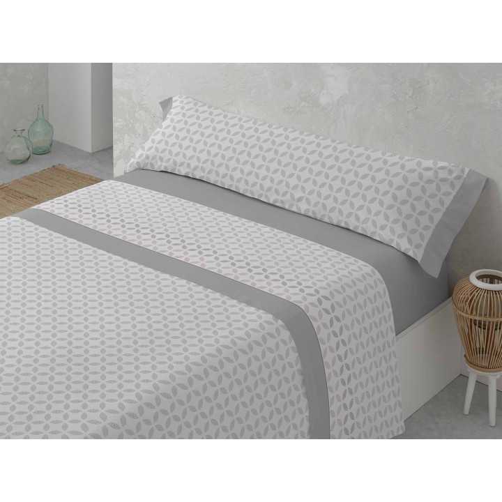 Sábanas Franela MB Oriana Gris | Sábanas invierno algodón 100%