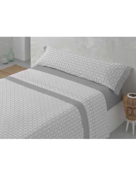 Sábanas Franela MB Oriana Gris | Sábanas invierno algodón 100%