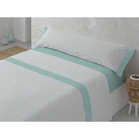 Sábanas Franela MB Sabela Verde | Sábanas invierno algodón 100%